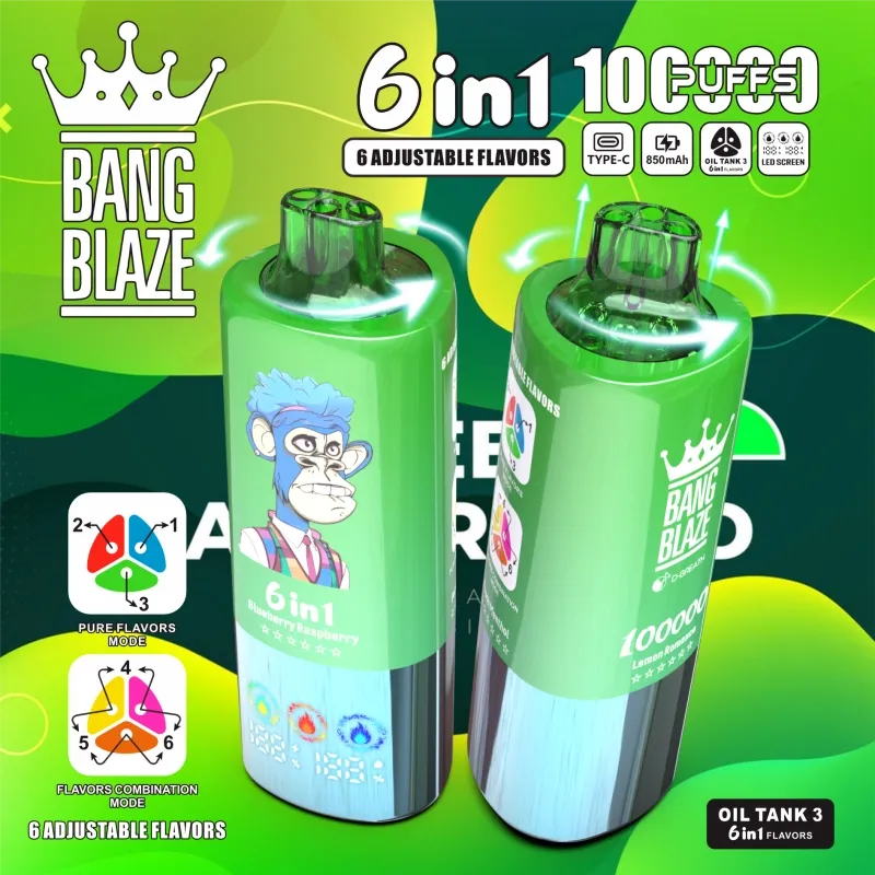 Bang Blaze 100000 Puffs 100K 6 in 1 Wholesale Vape