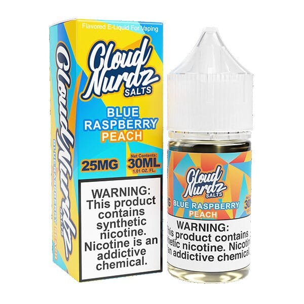 „Blue Raspberry Peach by Cloud Nurdz Tfn“ druskos 30ml