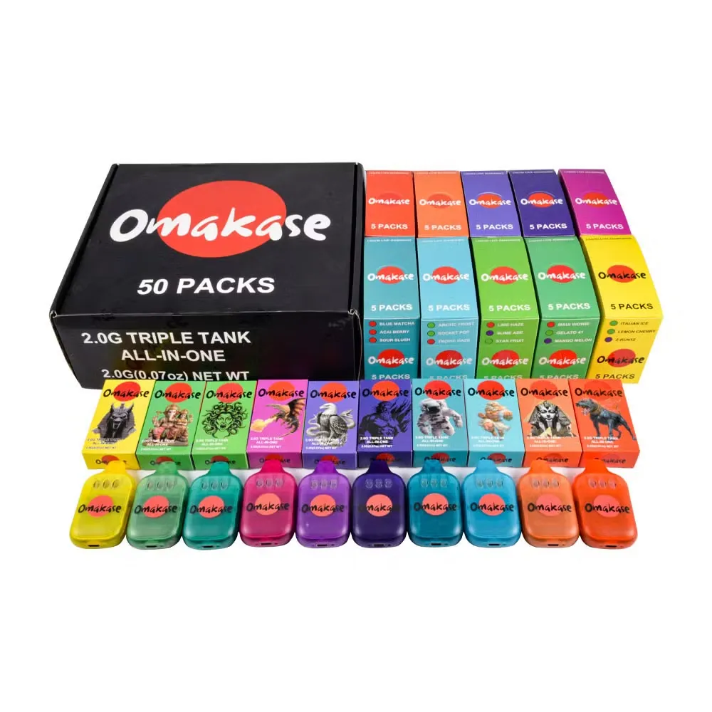 Tuščias Omakase 2g su ekraniniu vienkartiniu Vape rašikliu